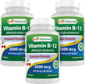 Best Naturals Vitamina B12 Metilcobalamina 6000 mcg – 60 Comprimidos Sublinguales (Pack de 3)