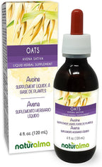Naturalma Avena sativa (Avena) Tintura sin alcohol - 118 ml Extracto líquido en gotas - Complemento herbal - Vegano