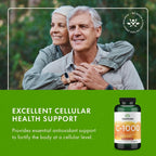 Swanson Vitamina C con Escaramujo - Complemento Alimenticio 1000 mg - 2 Pack (180 Cápsulas)