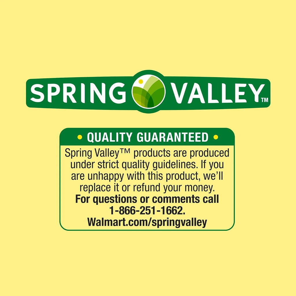 Spring Valley Omega-3 1000 mg Aceite de Pescado, 180 Perlas Blandas, Sabor Limón