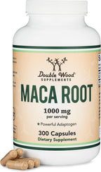 Cápsulas de Raíz de Maca para Mujeres y Hombres, 300 Cápsulas (1000mg de Maca Negra, Roja y Amarilla por Porción) Cultivada en Perú