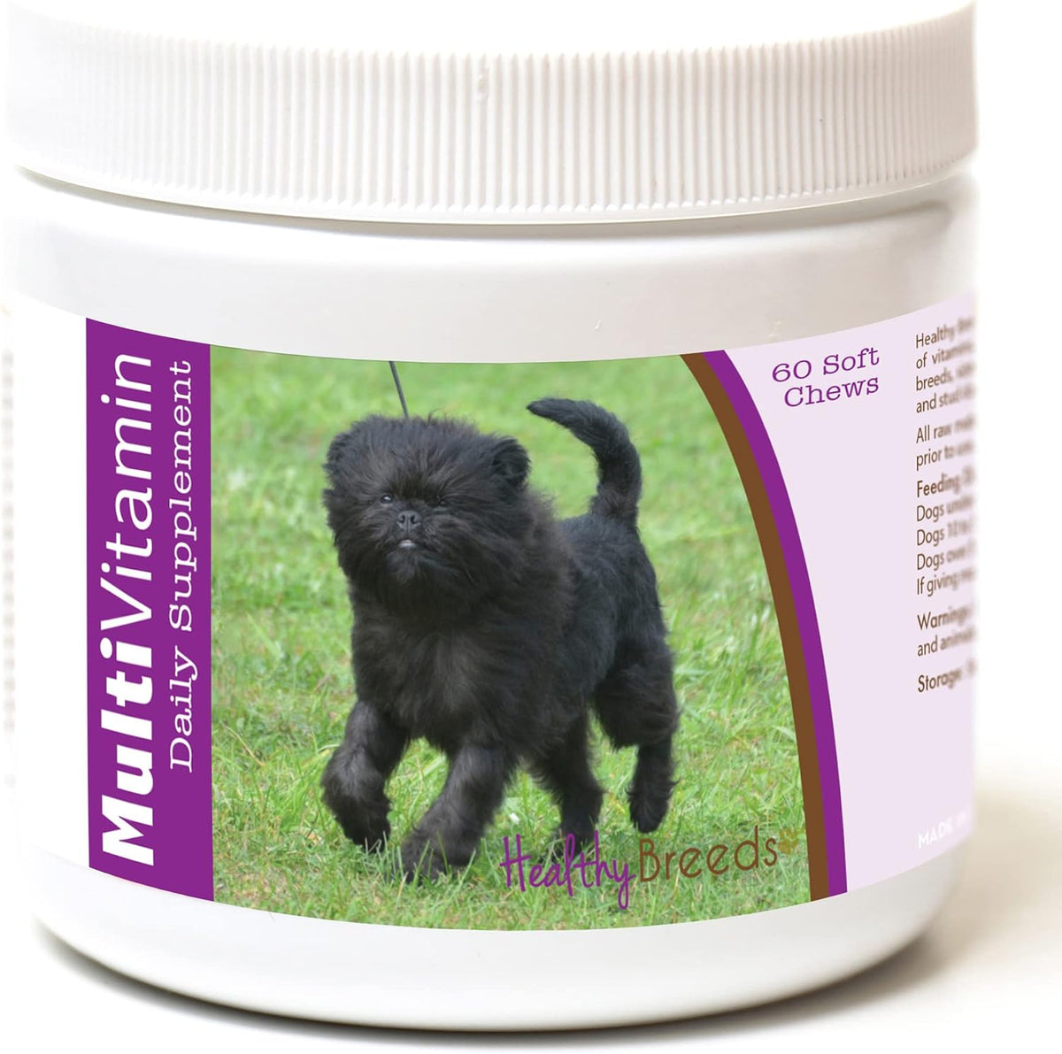 Healthy Breeds Affenpinscher Multi-Vitamin Soft Chews 60 Count – Image 1