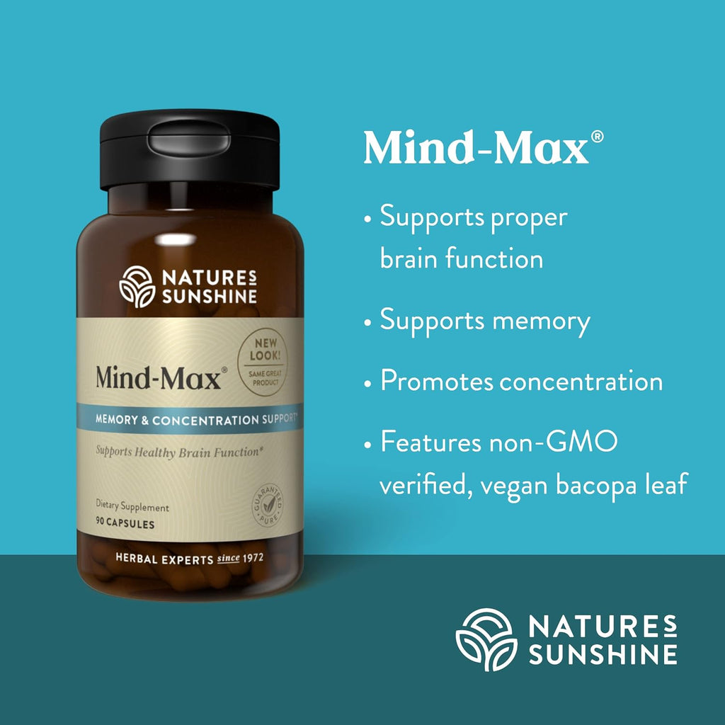 Nature's Sunshine Mind-Max 90 Cápsulas