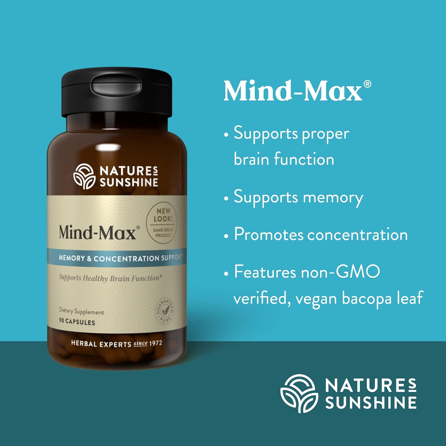 Nature's Sunshine Mind-Max 90 Cápsulas