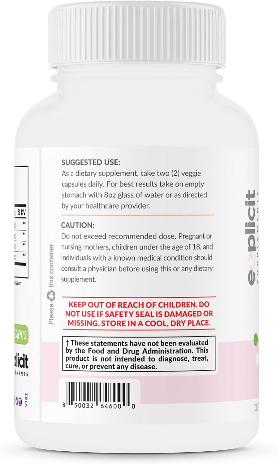 eXplicit Supplements Glutatión 1000mg – 60 Cápsulas
