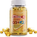 Vitamina D3 y K2 Vegana 10000 UI con MK-7 y Aceite MCT de Coco - 250 Cápsulas Blandas