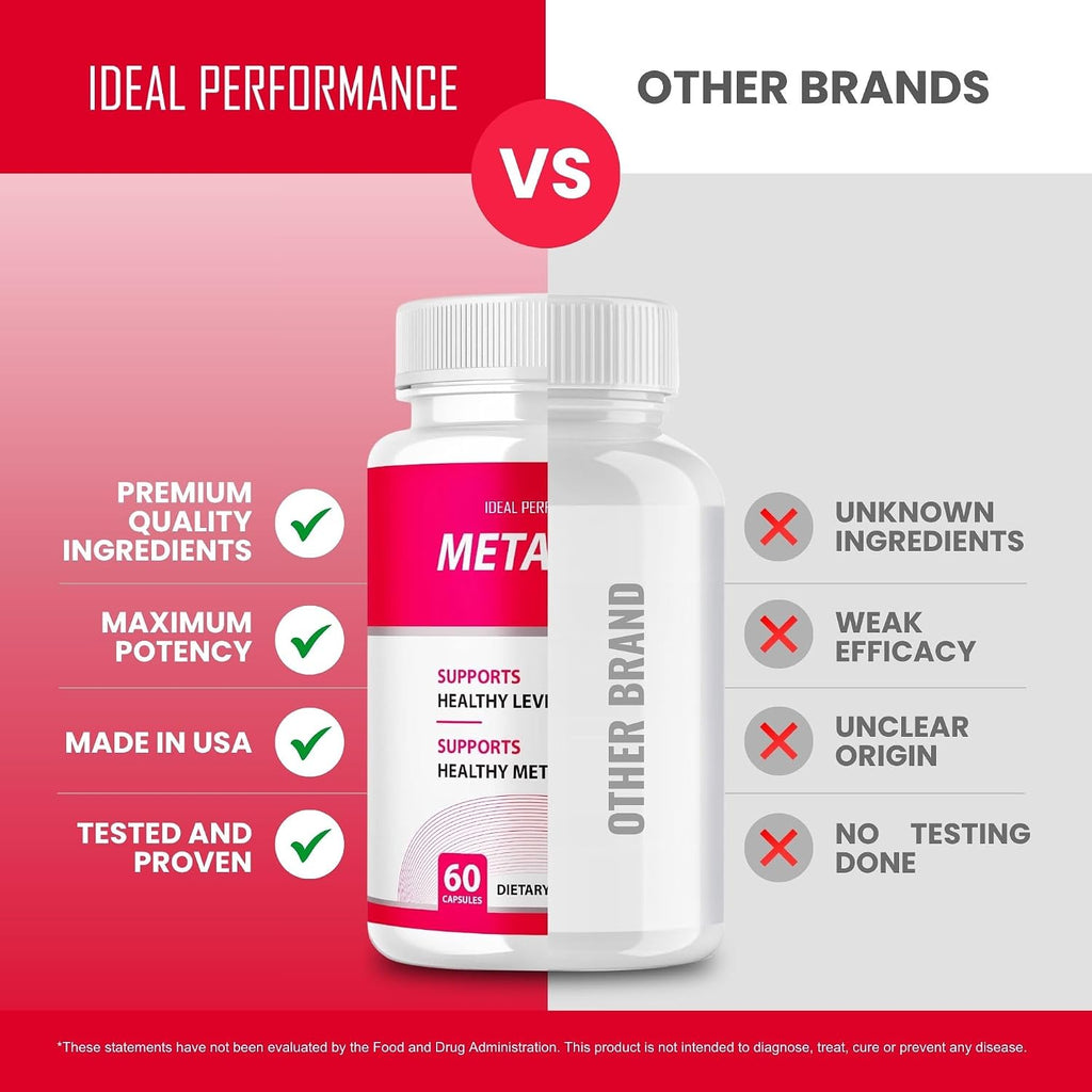 IDEAL PERFORMANCE Metafast Pills (3 Pack) - 180 Cápsulas