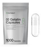 Cápsulas Vacías Tamaño 00 - 1000 Unidades de Gelatina Transparente - Horbaach