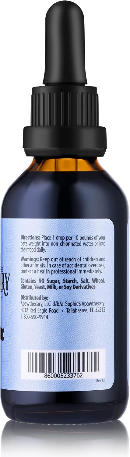 Sophie's Apawthecary Trace Minerals for Pets - 70+ Minerales Esenciales con Ácido Fúlvico - 60 ml