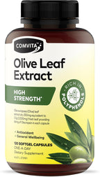 Comvita Cápsulas de Extracto de Hoja de Olivo de Alta Concentración, 120 Cápsulas