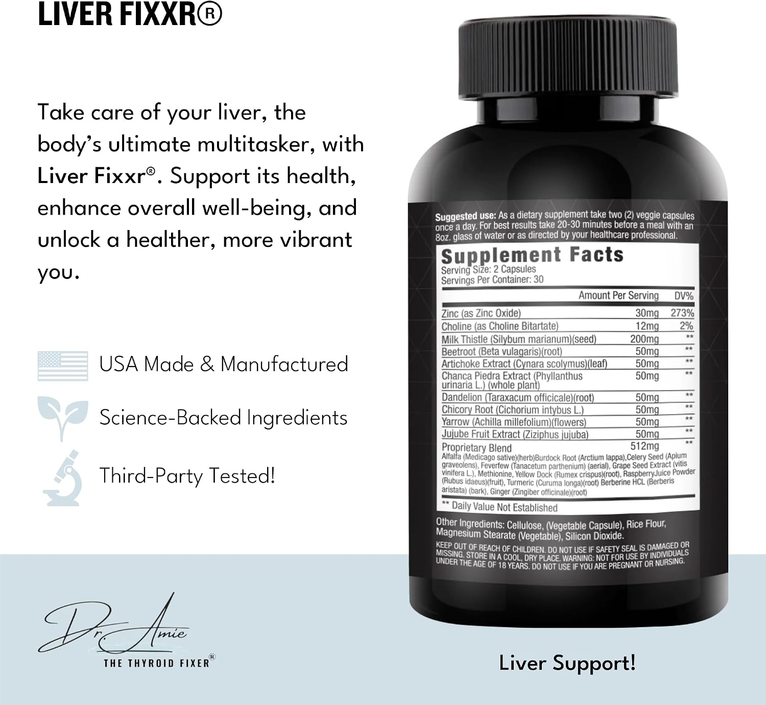 Liver Fixxr | Complemento para el hígado | Apoya digestión, inmunidad y energía | 60 cápsulas