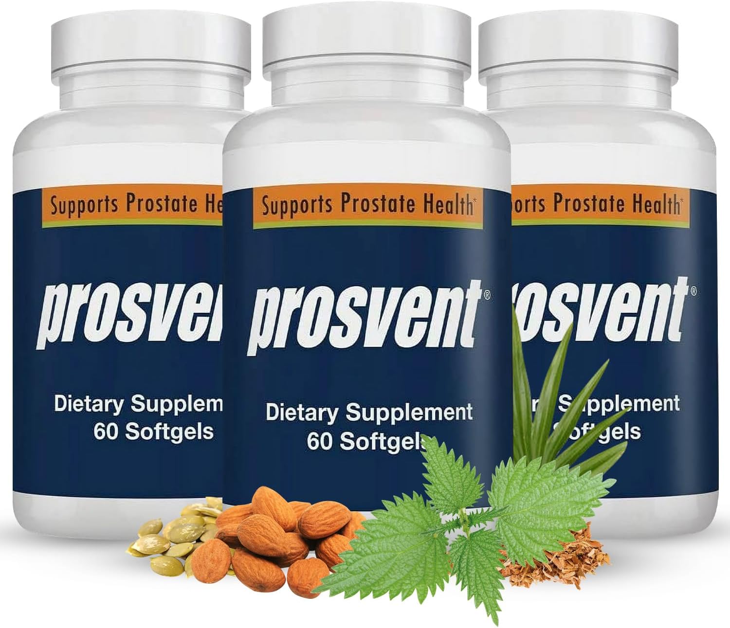 Prosvent - Suplemento de Saw Palmetto para la Próstata con Beta Sitosterol, Zinc y Vitamina D - 180 Cápsulas Blandas