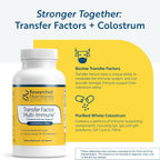 Researched Nutritionals Transfer Factor Multi-Immune Suplemento de calostro - Sin hongos - Apoyo inmunológico con zinc, beta-glucano y té verde - 90 cápsulas