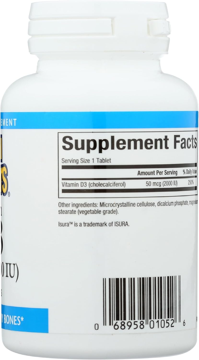 Natural Factors - Vitamina D3 2000 UI, 90 comprimidos