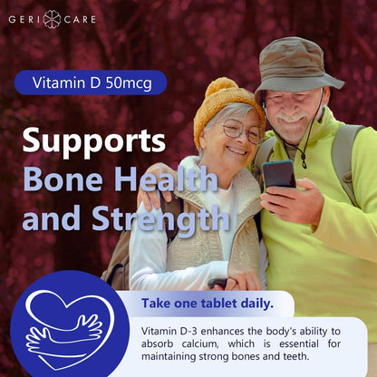 GeriCare Vitamina D3 125 mcg (5.000 UI) - – Absorción de calcio y fósforo: La vitamina D facilita la absorción y – Image 5