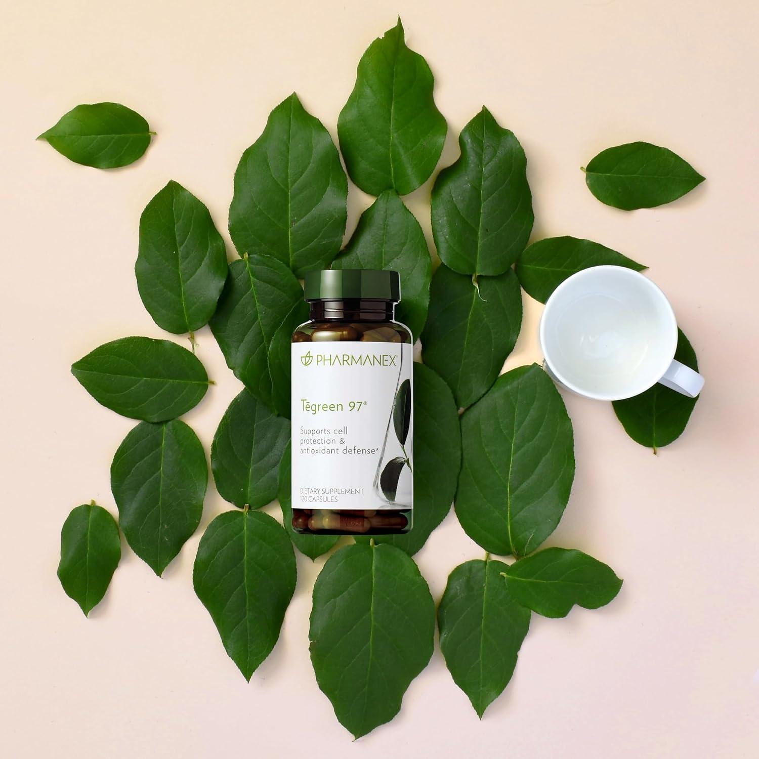 Nu Skin Pharmanex Tegreen 97 - Protección Celular | 120 Cápsulas | Extracto de Té Verde con 97% Polifenoles
