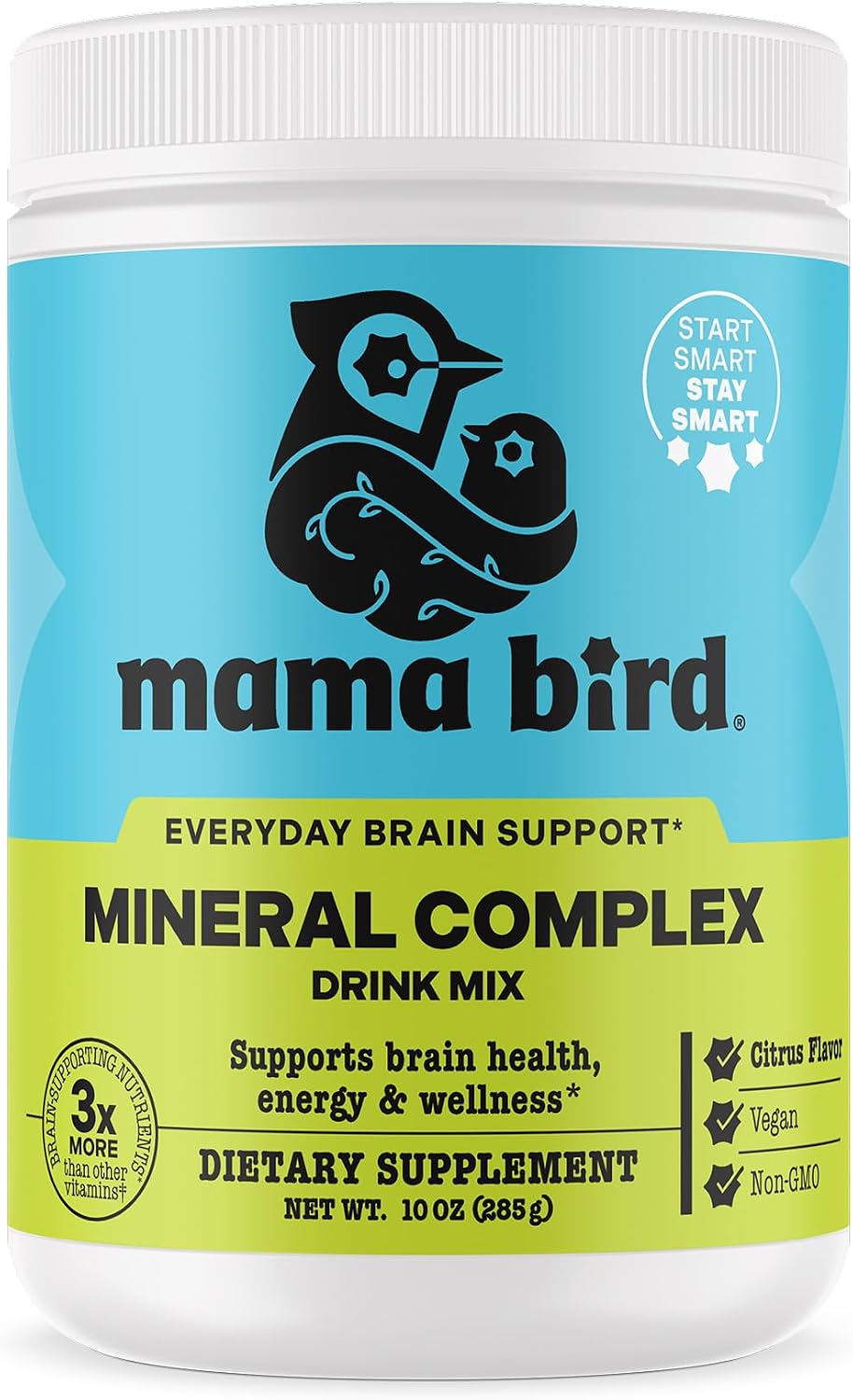 Mama Bird Mineral Complex - Complemento Multivitamínico para Embarazo, 285 g (30 Servicios)