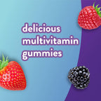 Vitafusion Gominolas Multivitamínicas para Hombres, Sabor a Bayas, 150 unidades