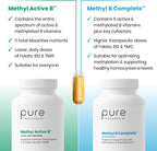 Pure Therapro Rx Complejo B Metilado Activo - 60 Cápsulas Veganas