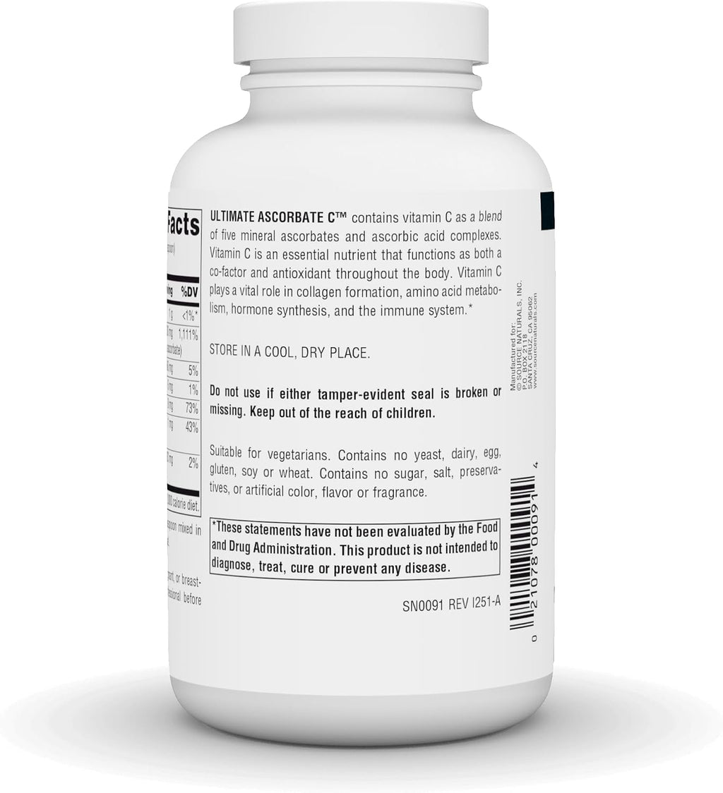 Source Naturals Ultimate Ascorbate C, 227 g (8 oz) - Polvo