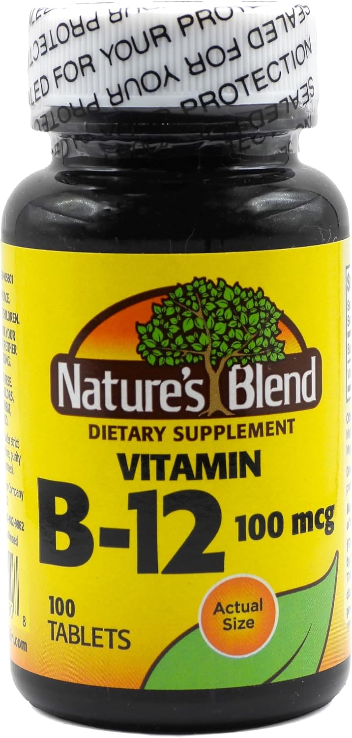 Nature's Blend Vitamina B-12 100 mcg - 100 Comprimidos