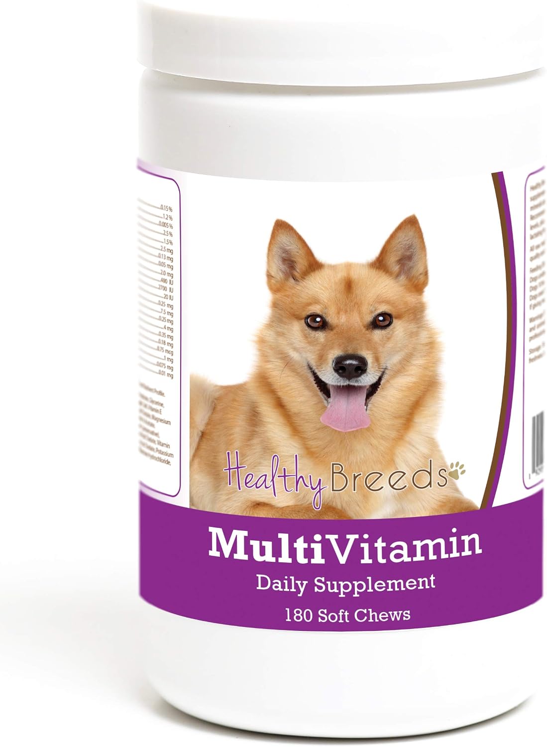 Healthy Breeds Multivitamínico para Perros Finnish Spitz - 180 Comprimidos Masticables