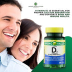 Vitamina D3 10 mcg (400 UI), 200 cápsulas blandas - Complemento alimenticio (Paquete de 1)