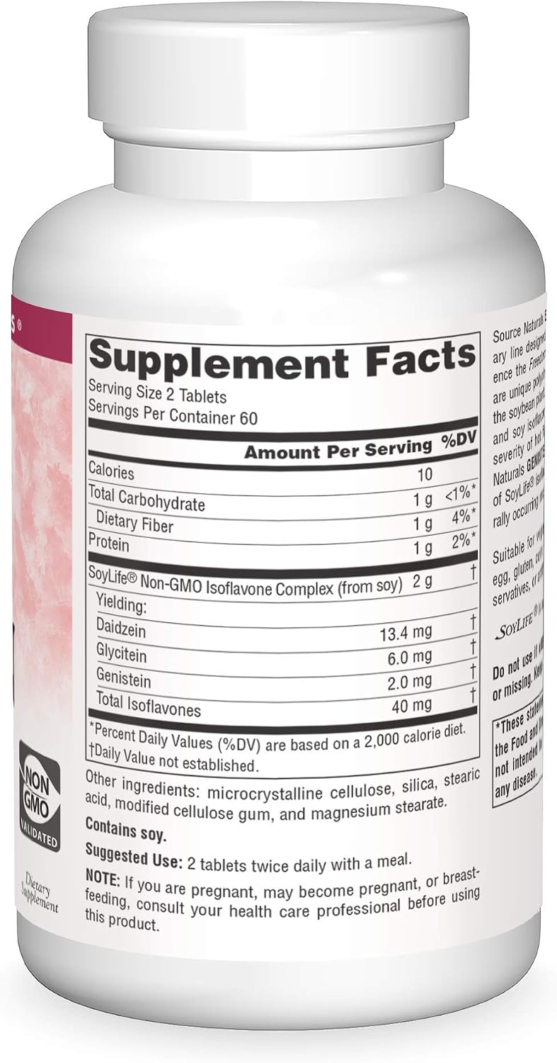 Source Naturals Genisteína 1000 mg Eternal Woman, 120 Comprimidos