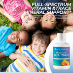 Mountain Meadow Herbs Children's Vita-Multi - Suplemento multivitamínico y mineral líquido para niños con luteína (473 ml)