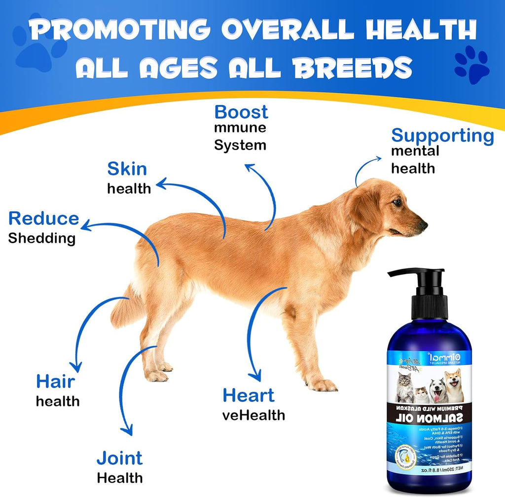 Aceite de Salmón para Perros y Gatos 8.8 fl oz - Valleylux
