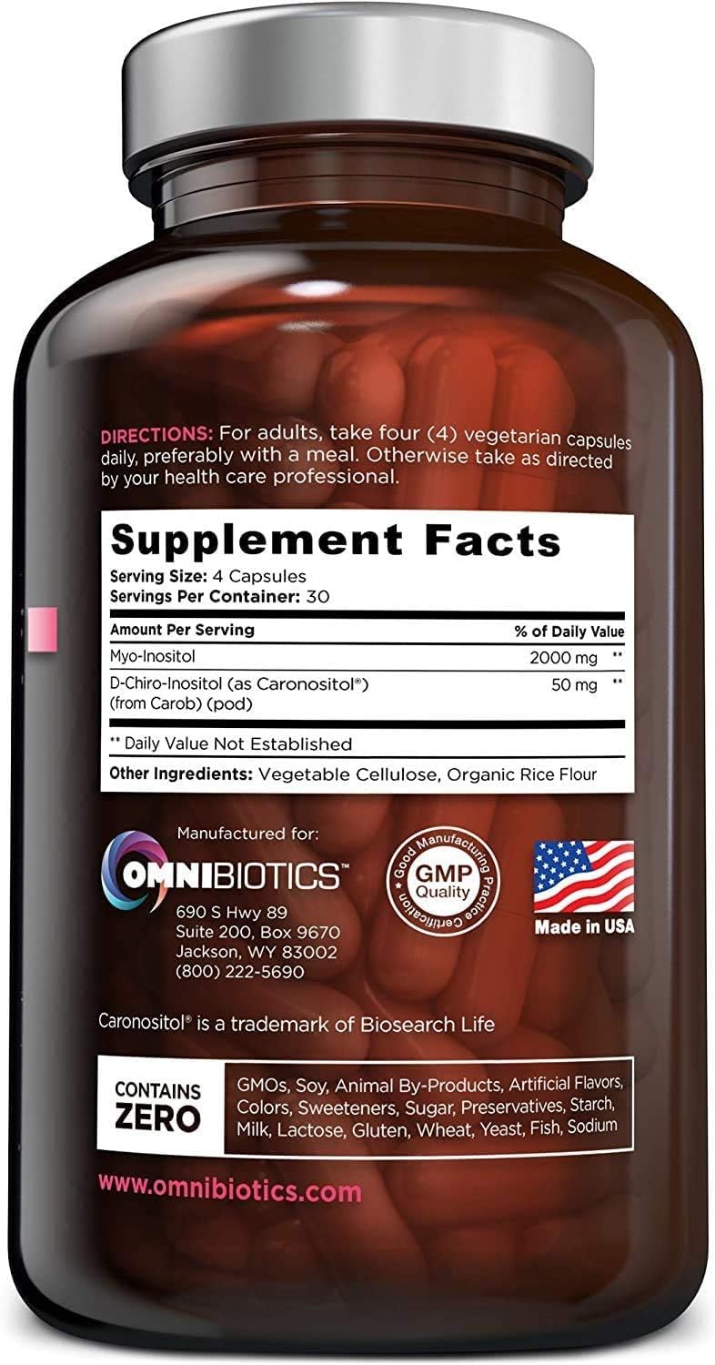 OmniBiotics Myo-Inositol & D-Chiro Inositol 40:1 – 120 Cápsulas Veganas