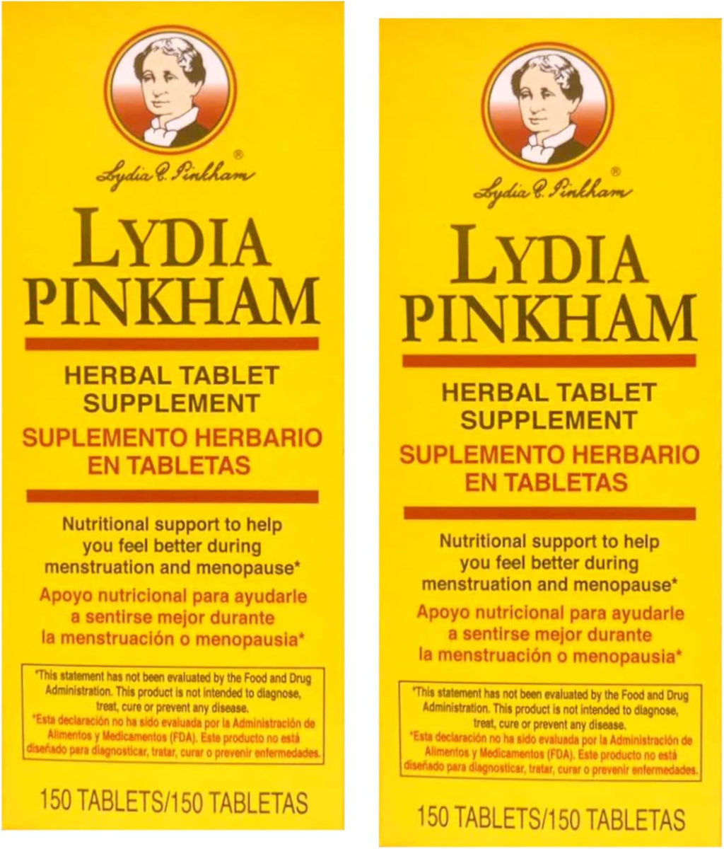 Lydia Pinkham Suplemento Herbal - 150 Comprimidos (Paquete de 2)