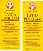 Lydia Pinkham Suplemento Herbal - 150 Comprimidos (Paquete de 2)