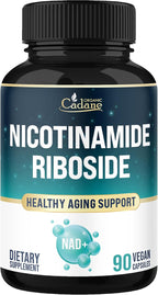 Organic Cadane Nicotinamida Ribósido 500mg | Apoyo Salud Celular | Vegano, No-GMO | 90 Cápsulas