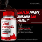 Vital PumpXL Gummies para Hombres - Máximo Rendimiento - Fórmula Avanzada (Pack de 3)