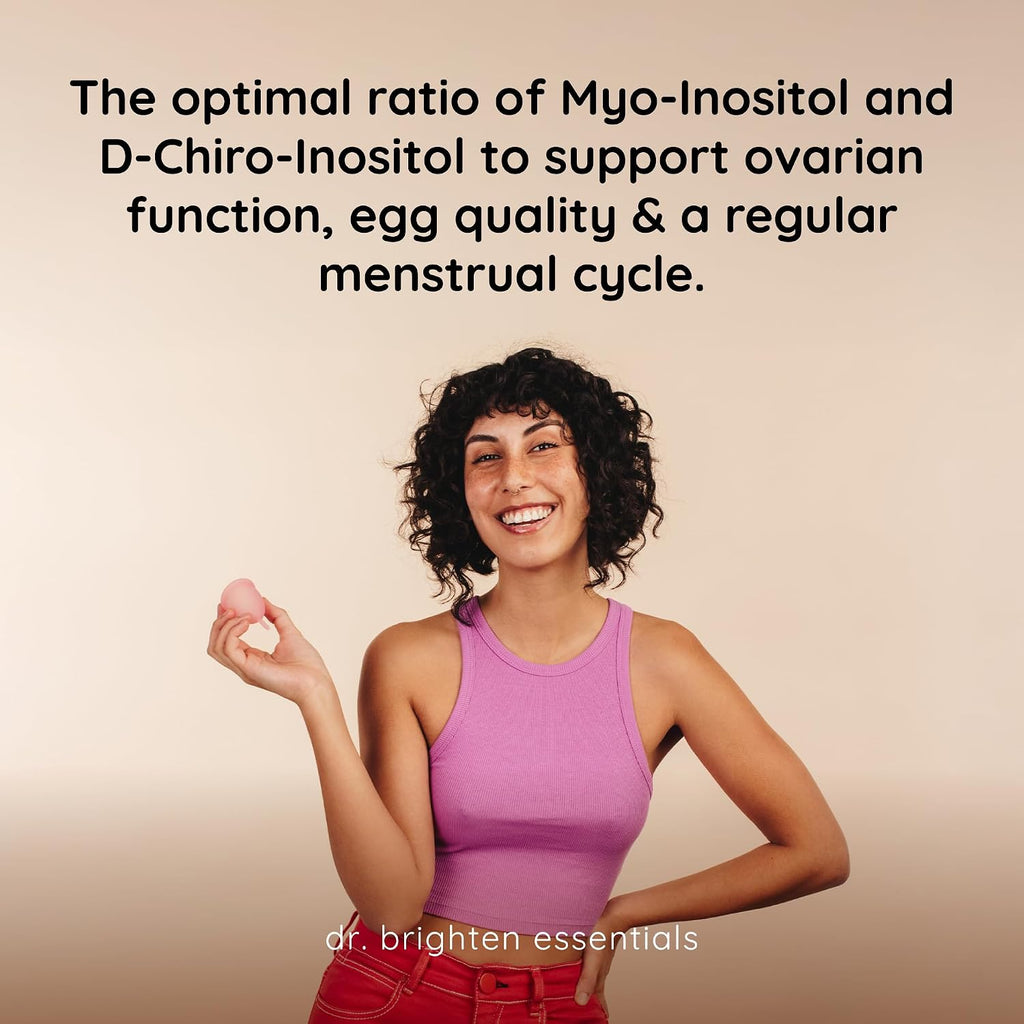 Dr. Brighten Myoinositol Plus - Fórmula con Myo y D-Chiro-Inositol para el Equilibrio Hormonal