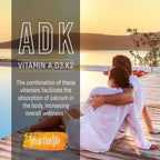 Smart for Life ADK Vitamins - Vitamina A, D3 y K2 - 90 Cápsulas