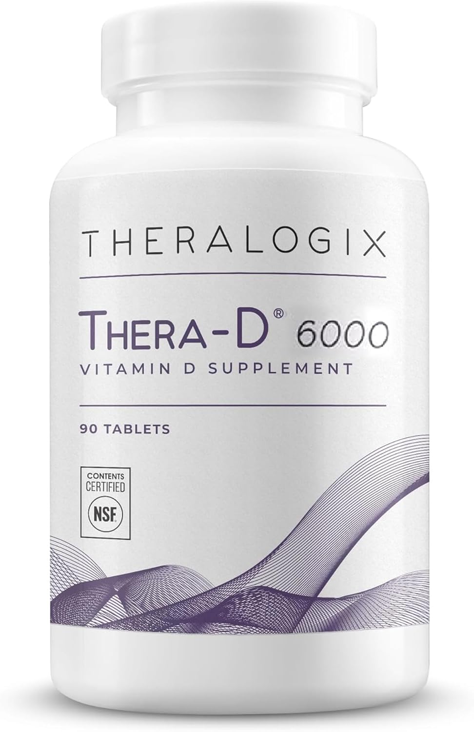 Theralogix Thera-D 6000 Vitamina D3 - 6000 UI (150 mcg) - 90 Comprimidos