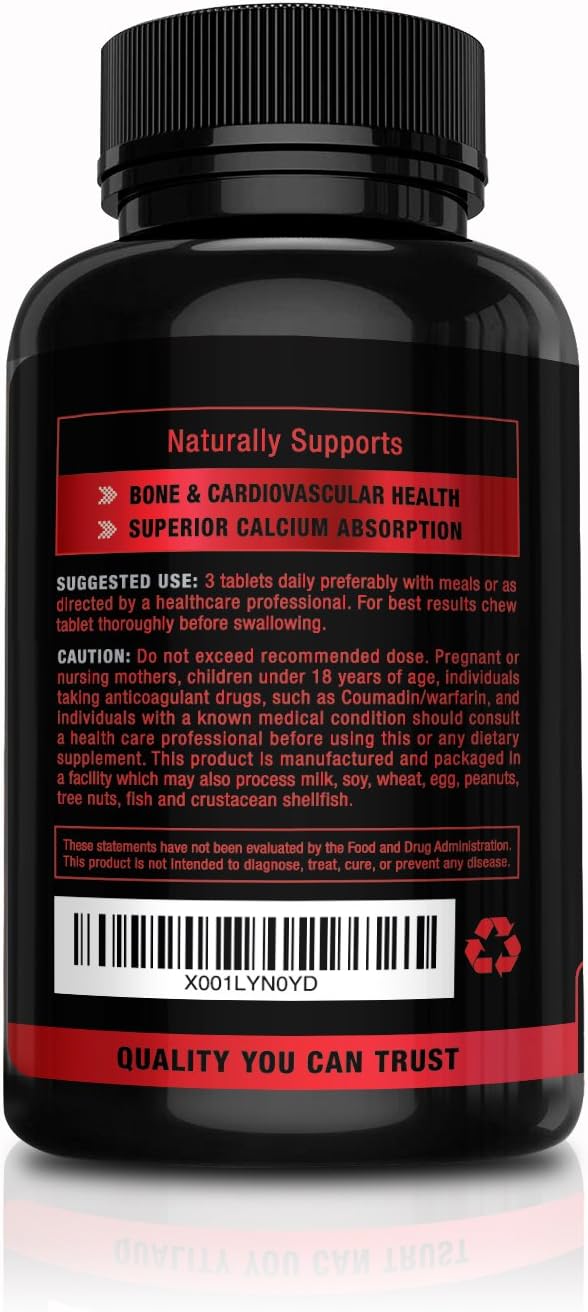 Revive Herbs Vitamina K2 D3 - Comprimidos Masticables Sabor Cereza (90 uds)
