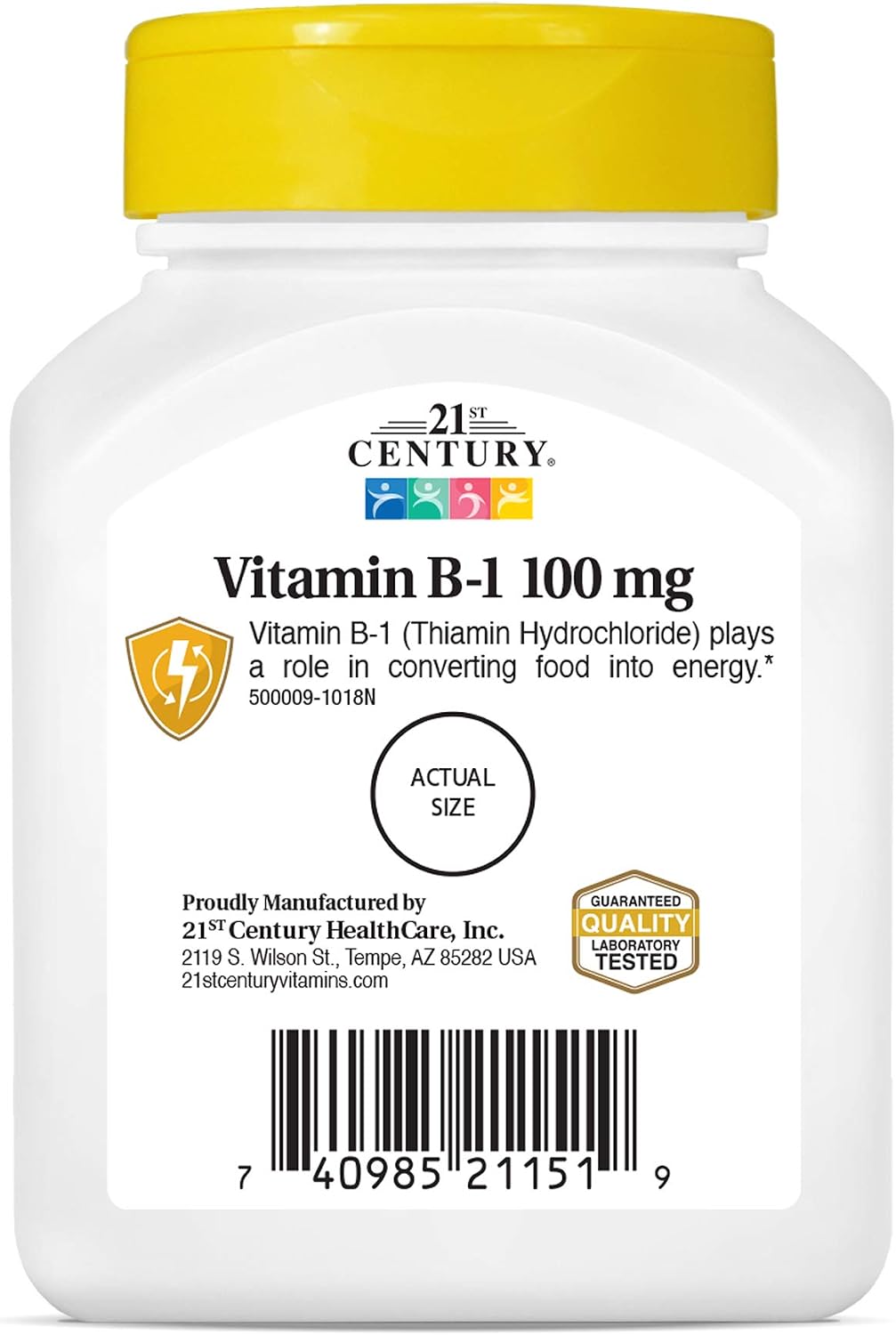 21st Century B-1 Tablets, 100 mg, 110 Comprimidos (Pack de 12)