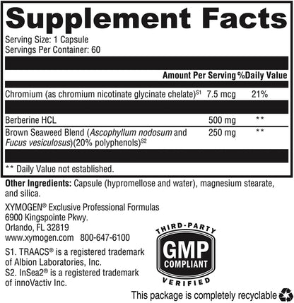 XYMOGEN Berberine con InSea2 - 60 Cápsulas – Contribuye a la protección celular frente al daño oxidativo (gracias – Image 7