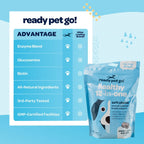 Ready Pet Go! 12-in-1 Multivitamínico Masticable para Perros con Glucosamina, Condroitina y Probióticos - 90 Masticables