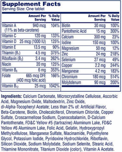 One-A-Day Mujeres 50+ Multivitamínico 300 Comprimidos – Image 3