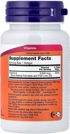 NOW Foods Vitamin A 10,000 IU, 100 Softgels