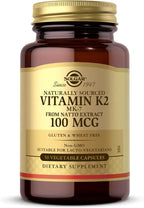 Solgar Vitamina K2 (MK-7) 100 mcg - 50 Cápsulas Vegetales