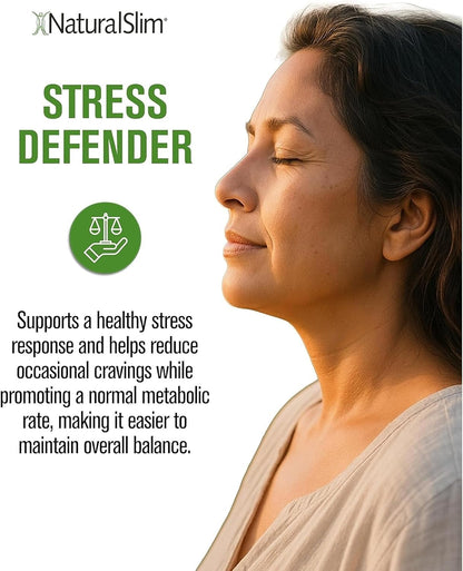 NaturalSlim Stress Defender Suplemento para el Estrés, Fórmula de Equilibrio de Cortisol con Vitamina B5 y L-Tirosina, Apoyo – Image 6