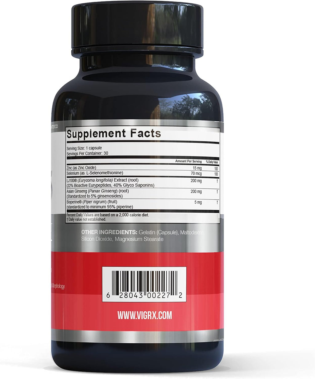 VigRX Fertility Factor 5 para Hombres - Suplemento de Salud Reproductiva con Tongkat Ali LJ100, Panax Ginseng, Zinc y Selenio - 30 Cápsulas