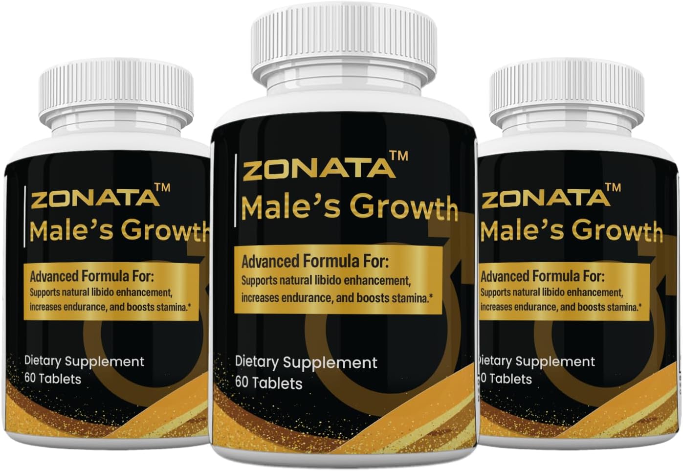 Zonata Male's Growth Suplemento para Hombres (3 unidades, 180 comprimidos)