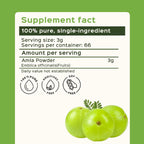 bixa BOTANICAL Amla (Amalaki) Powder - Indian Gooseberry - Rich in Natural Vitamin C - 200g
