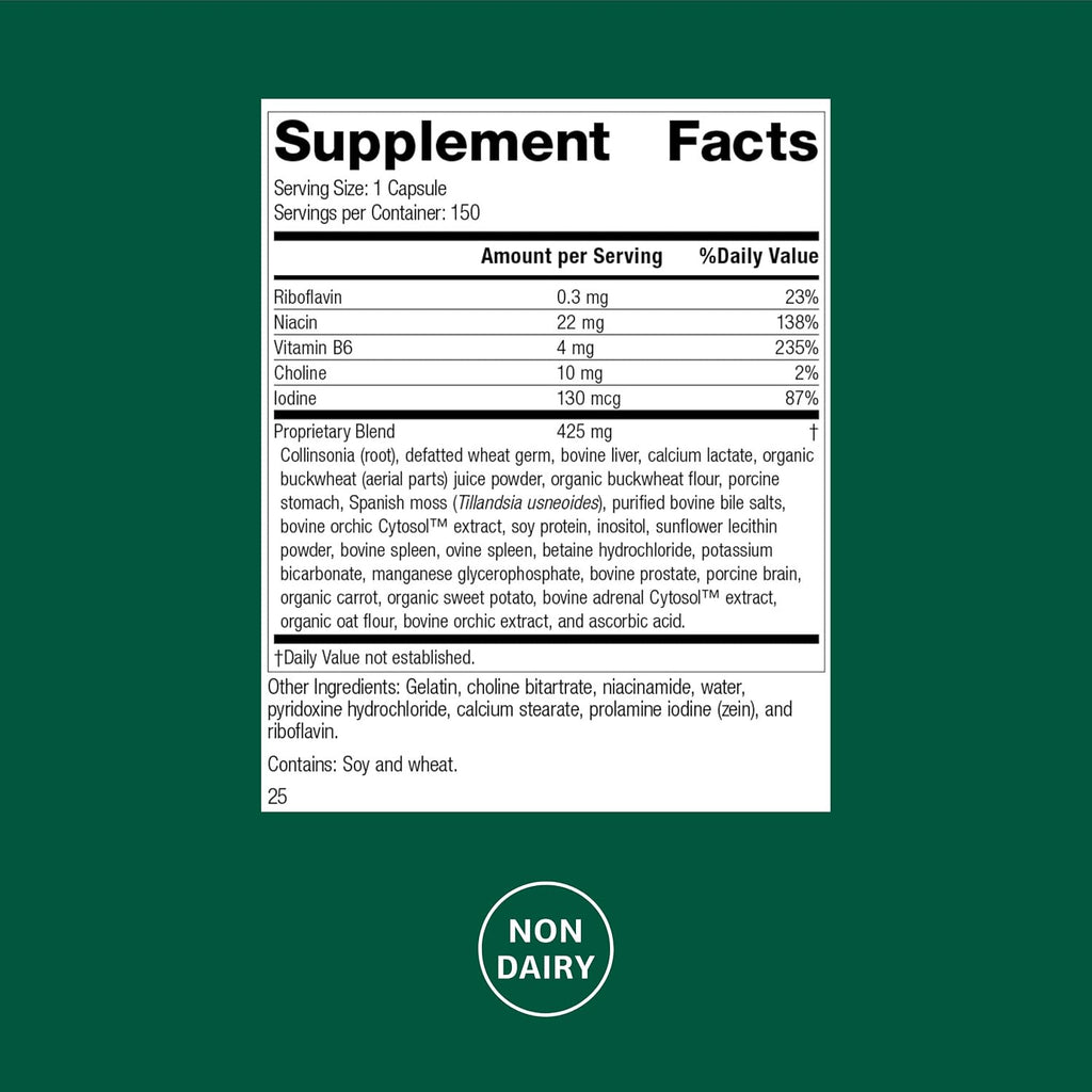 Standard Process Cholaplex - Suplemento para la salud del corazón y el hígado - 150 cápsulas